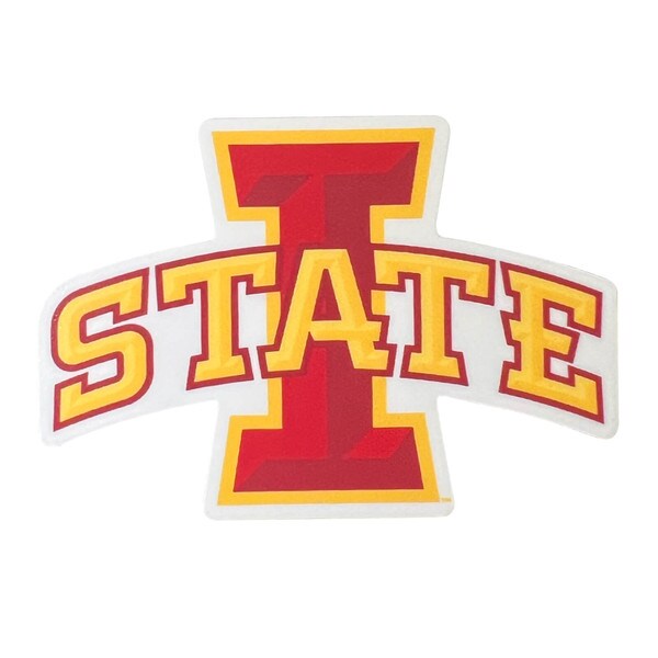 I-State Cardinal & Gold Rugged Sticker (2.5" x 3.5")